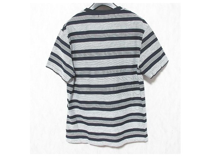 Autre Marque T-shirt de algodão às riscas Black Label Crestbridge Preto - vista 2