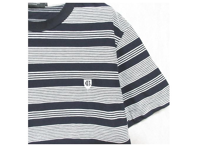 Autre Marque T-shirt de algodão às riscas Black Label Crestbridge Preto - vista 3