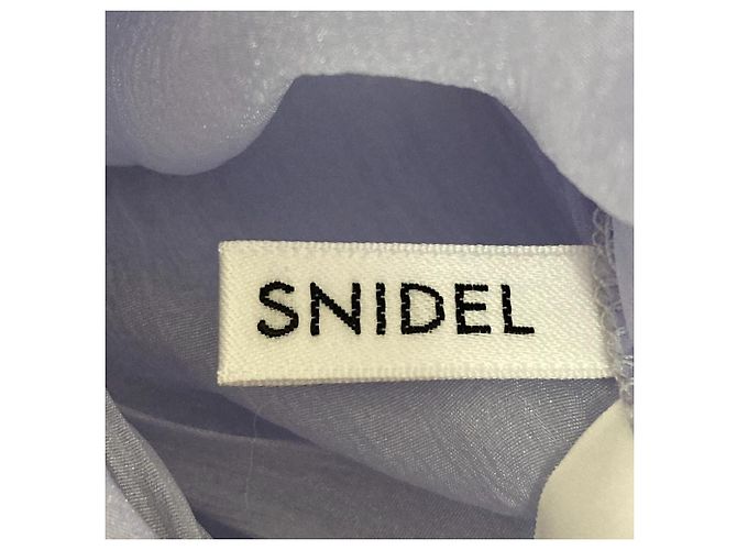 Autre Marque Blusa trasparente Snidel con fiocco anteriore Porpora - vista 6
