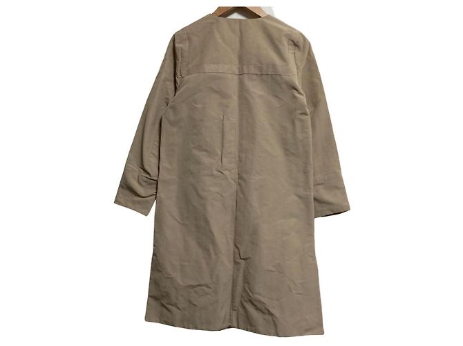 Autre Marque Manteau croisé sans col Tara Jarmon Beige - vue 2