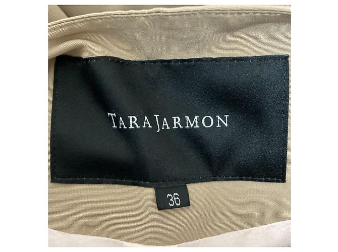 Autre Marque Manteau croisé sans col Tara Jarmon Beige - vue 5