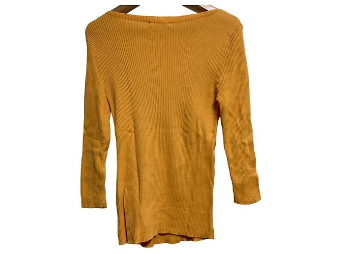 Autre Marque GALERIE VIE Rib Knit Top Orange - view 2