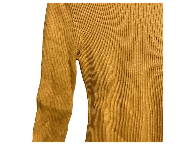 Autre Marque GALERIE VIE Rib Knit Top Orange - view 3