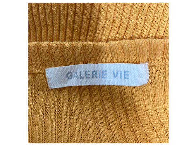 Autre Marque GALERIE VIE Rib Knit Top Orange - view 4
