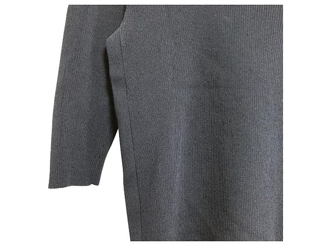Autre Marque Sov. DOUBLE STANDARD CLOTHING Top de malha com mangas médias Azul Azul marinho - vista 3