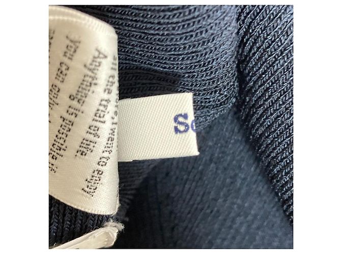 Autre Marque Sov. DOUBLE STANDARD CLOTHING Top de malha com mangas médias Azul Azul marinho - vista 5
