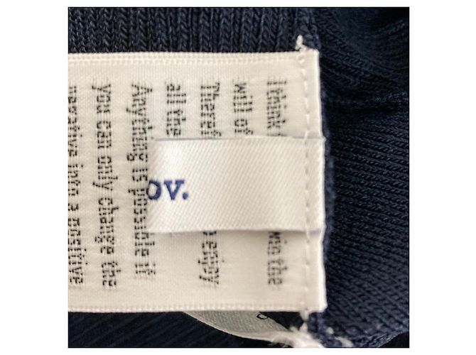 Autre Marque Sov. DOUBLE STANDARD CLOTHING Top de malha com mangas médias Azul Azul marinho - vista 6