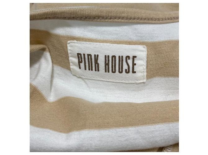 Autre Marque Vestido Border PINK HOUSE Beige - vista 6