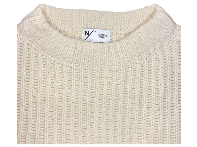 Autre Marque Camisola de lã de peixe e ovelha NEUTRALWORKS Branco - vista 4
