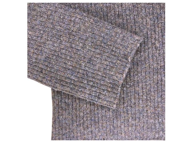 Autre Marque FABIANA FILIPPI Rollkragenpullover aus Wolle Braun Anthrazitgrau - Ansicht 5