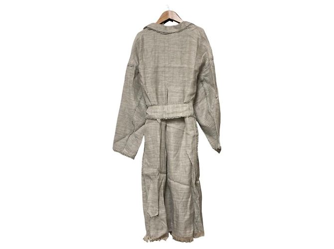 Autre Marque Cappotto in lino LE CIEL BLEU Beige - vista 3