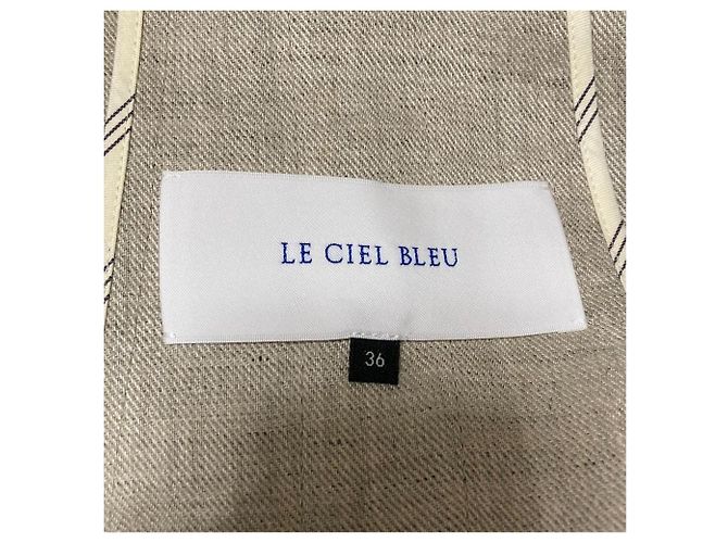 Autre Marque Cappotto in lino LE CIEL BLEU Beige - vista 4