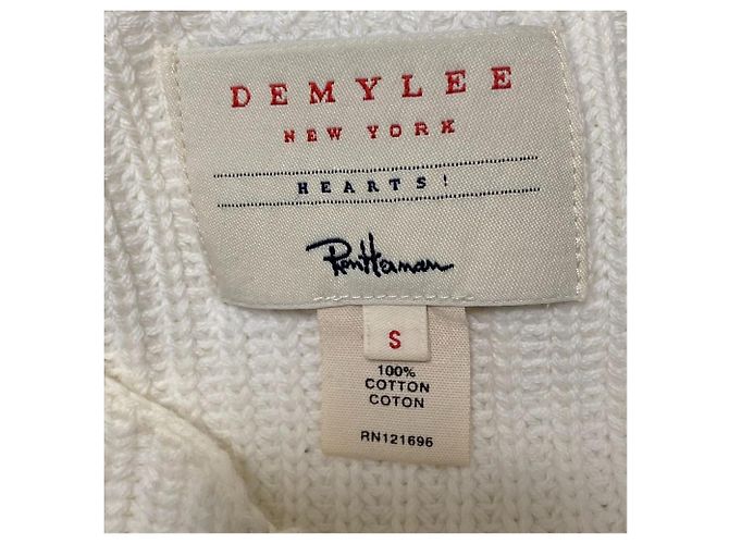 Autre Marque Top de malha de algodão Ron Herman DEMYLEE Branco - vista 4