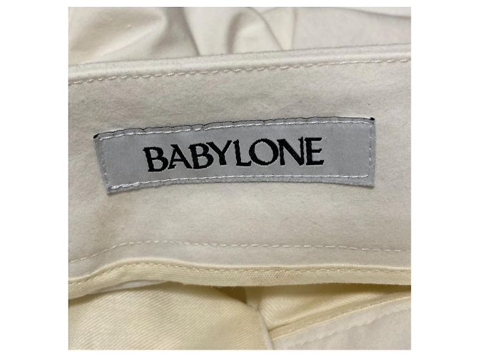 Autre Marque Pantaloni-gonna Babylone bianchi Bianco - vista 4
