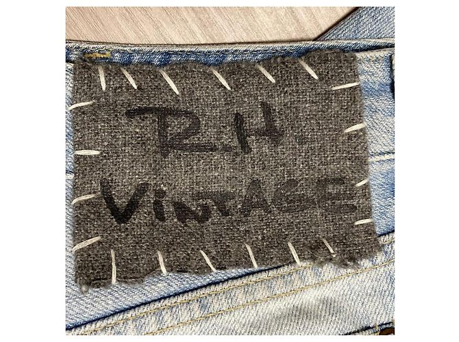 Autre Marque Gonna in denim R.H Vintage Blu Blu chiaro - vista 4