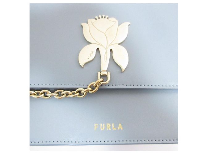 Borsa a tracolla Furla TUBEROSA MINI CROSSBODY Blu - vista 9
