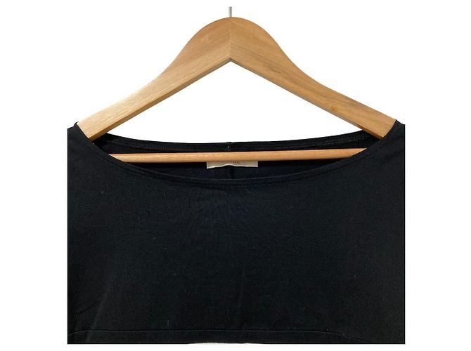 Autre Marque LE PHIL Striped Cotton Top Black - view 3