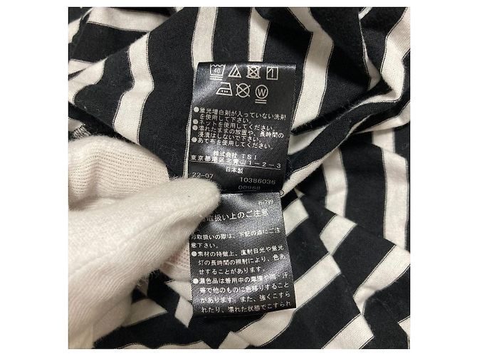 Autre Marque LE PHIL Striped Cotton Top Black - view 7