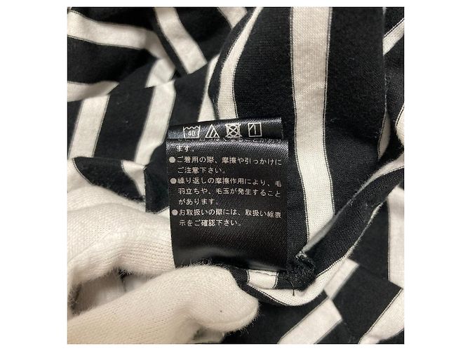 Autre Marque LE PHIL Striped Cotton Top Black - view 8