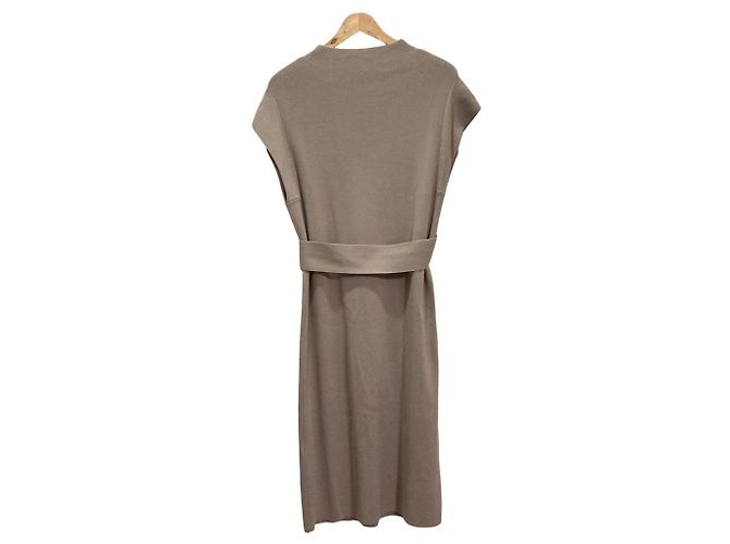 Autre Marque Robe longue en maille Snidel Beige - vue 2