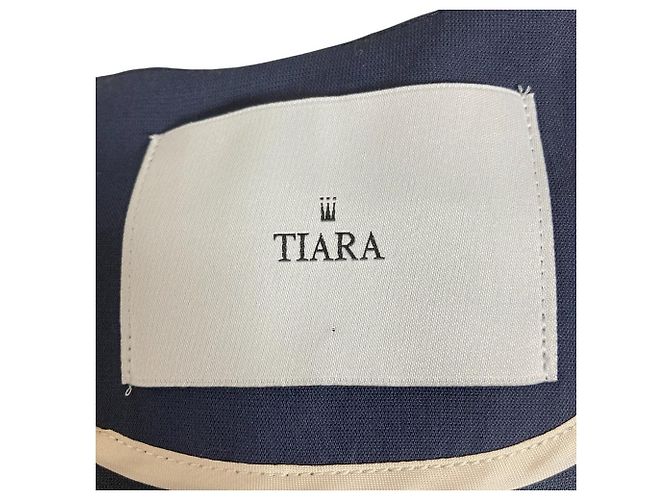 Autre Marque Tiara Collarless Jacket Blue - view 5