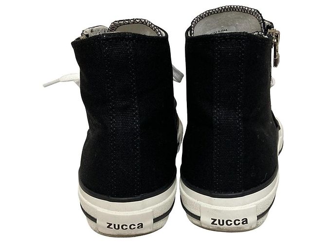 Autre Marque Sapatilhas de lona com Velcro ZUCCa Preto - vista 3