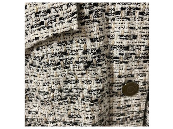 Autre Marque FRAMeWORK Tweed-Jacke Weiß - Ansicht 10