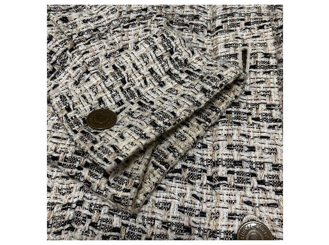 Autre Marque FRAMeWORK Tweed-Jacke Weiß - Ansicht 13