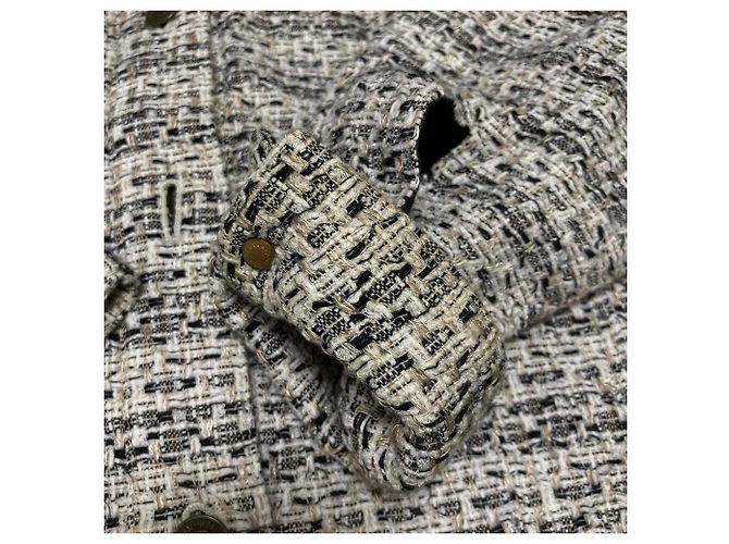 Autre Marque FRAMeWORK Tweed-Jacke Weiß - Ansicht 14