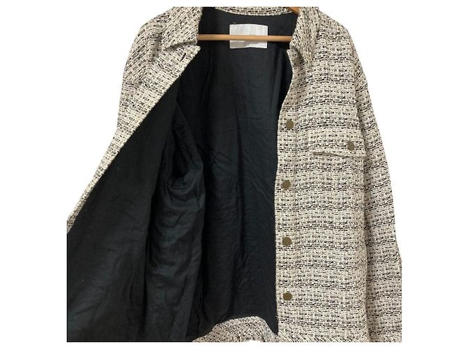 Autre Marque FRAMeWORK Tweed-Jacke Weiß - Ansicht 3