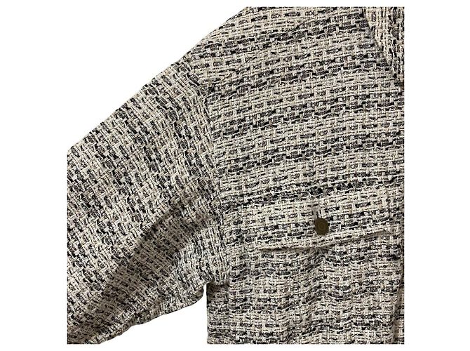 Autre Marque FRAMeWORK Tweed-Jacke Weiß - Ansicht 5