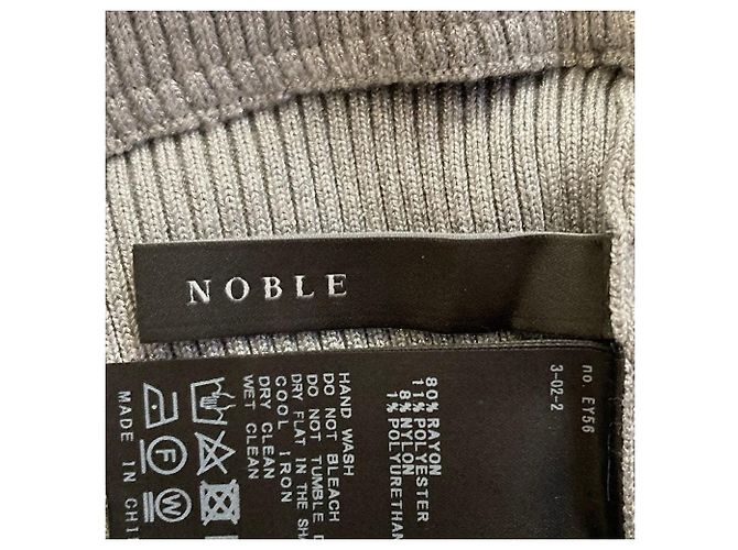 Autre Marque Noble Rippstrick-Rock Grau Braun - Ansicht 3