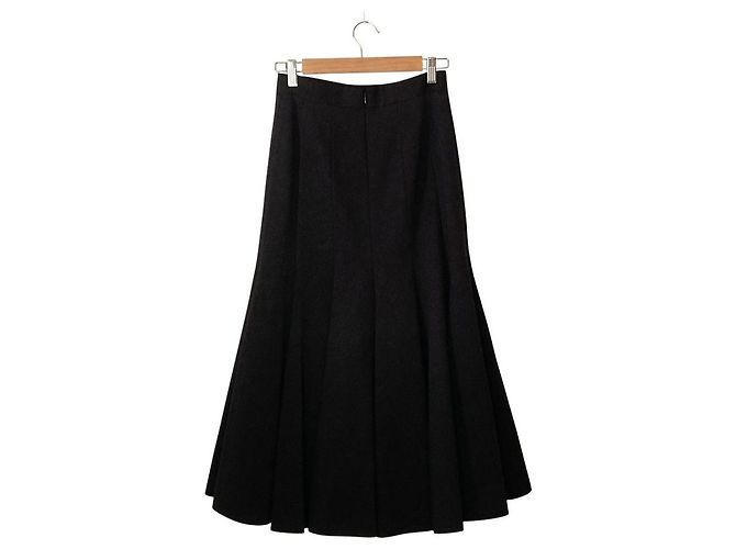 Autre Marque Saia Longa Flare ADDICT ELE STOLYOF Preto - vista 2