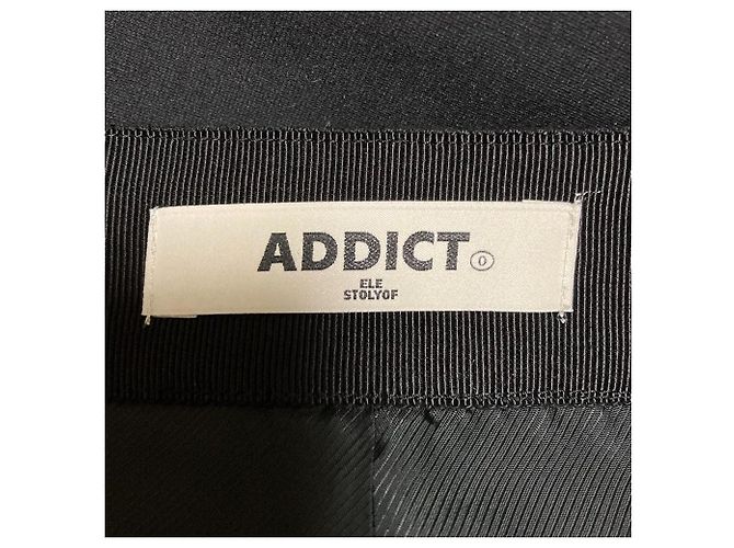 Autre Marque Saia Longa Flare ADDICT ELE STOLYOF Preto - vista 4
