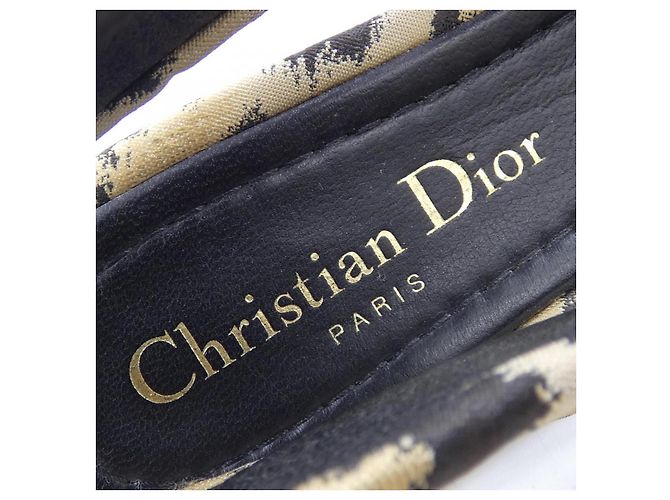 Autre Marque Christian Dior Lederpumps Braun Schwarz Beige - Ansicht 6
