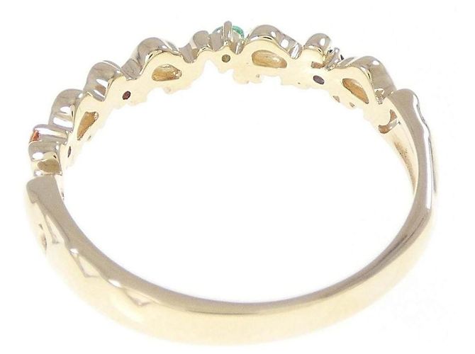 Autre Marque Vendome Ring aus K10 Gelbgold mit bunten Edelsteinen Golden - Ansicht 3