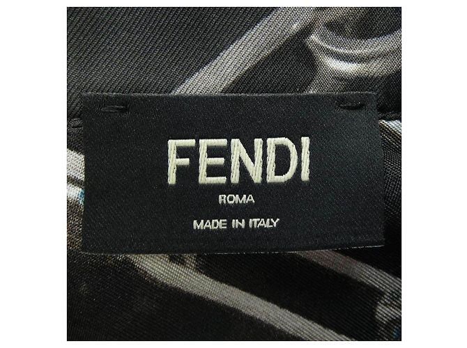 Camisa de seda Fendi FS0585 AL2M Castaño - vista 4