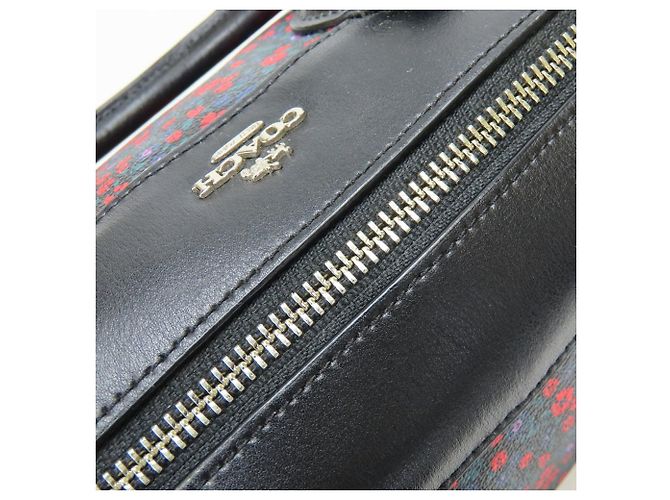 Borsa 2way Coach Mini Boston in PVC e pelle Nero Multicolore - vista 14