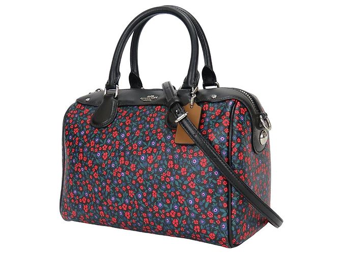 Borsa 2way Coach Mini Boston in PVC e pelle Nero Multicolore - vista 2