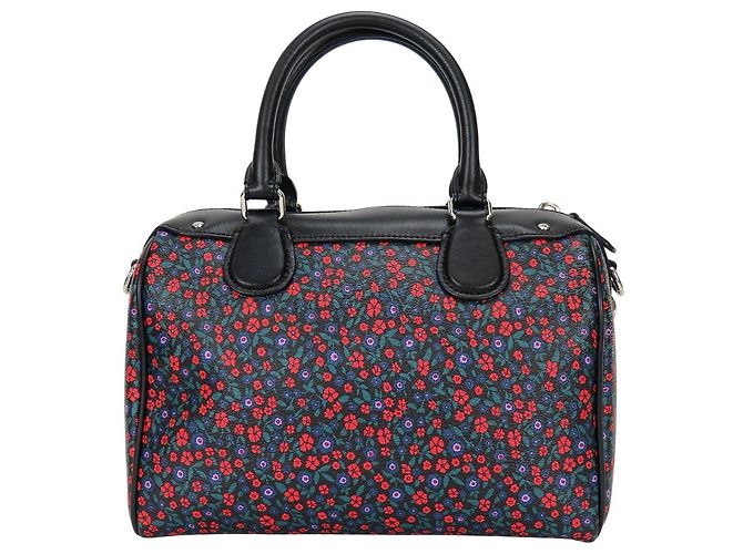 Borsa 2way Coach Mini Boston in PVC e pelle Nero Multicolore - vista 3