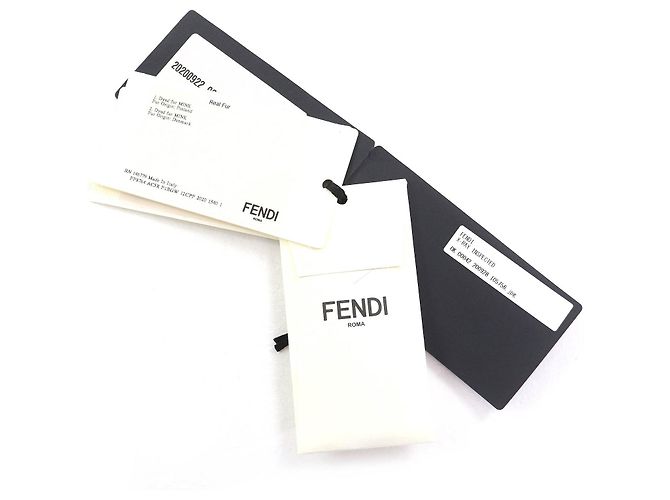 Abrigo largo de piel de visón Fendi Azul Azul marino - vista 14