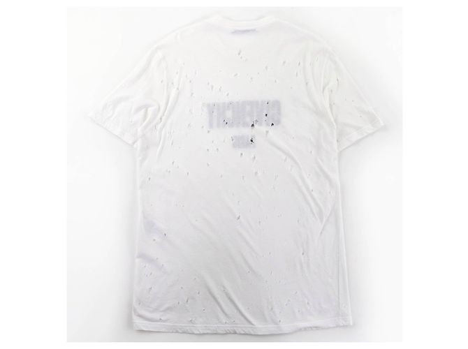 T-shirt en coton Destroy Processing GIVENCHY Blanc - vue 2