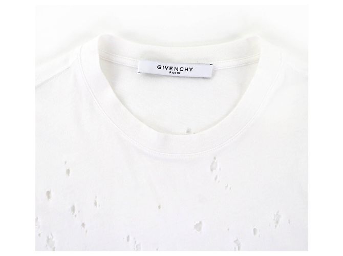 T-shirt en coton Destroy Processing GIVENCHY Blanc - vue 3