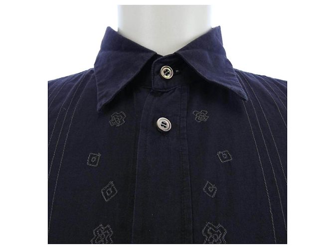 Autre Marque Camicia in cotone Haat Blu Blu navy - vista 5