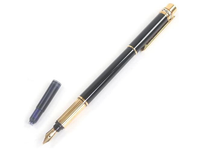 Cartier Trinity Au750 Füllfederhalter Schwarz Golden - Ansicht 2