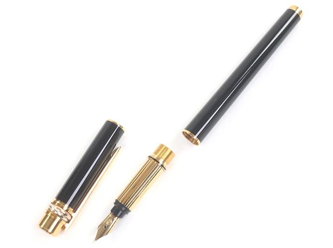 Cartier Trinity Au750 Füllfederhalter Schwarz Golden - Ansicht 3