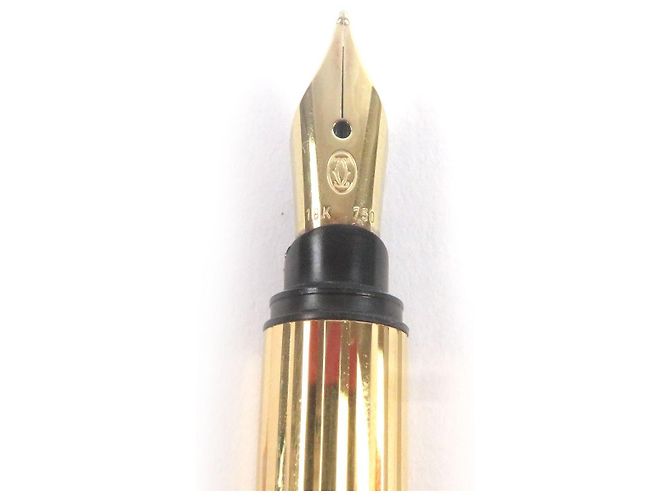 Cartier Trinity Au750 Füllfederhalter Schwarz Golden - Ansicht 5