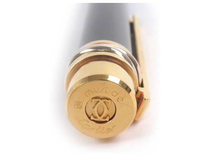 Cartier Trinity Au750 Füllfederhalter Schwarz Golden - Ansicht 7