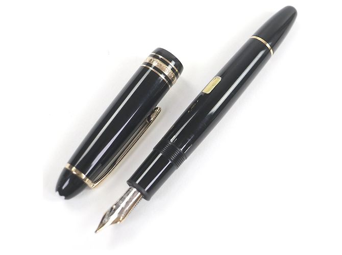 Montblanc Meisterstück 14K Füllfederhalter Schwarz - Ansicht 2