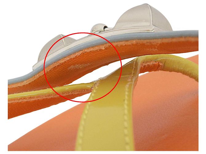 Hermès Leather Sandals 36 Orange Yellow Light blue - view 11